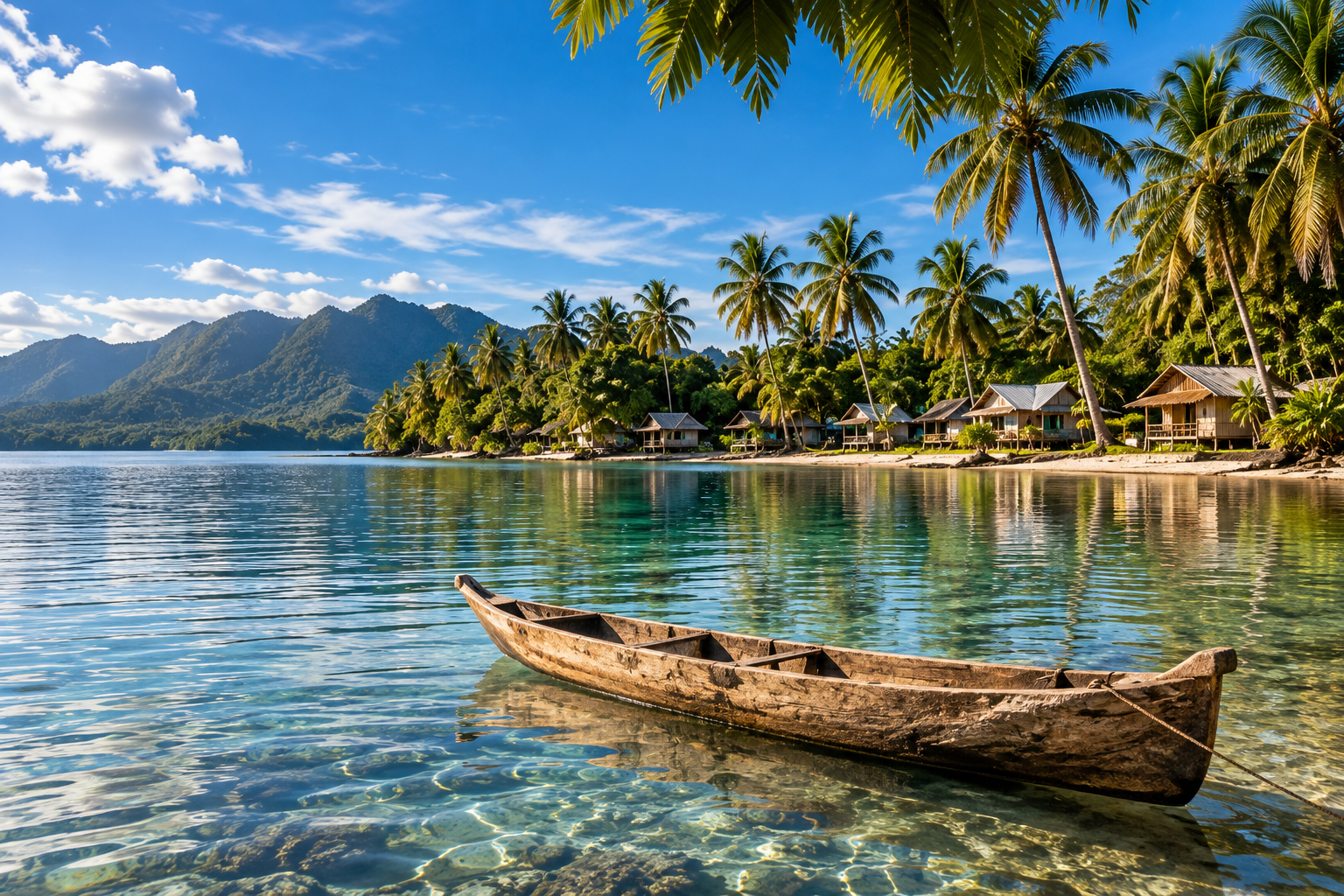 Lagoon landscape in the Western Province of Solomon Islands